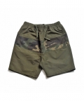 Camo Block Beach Shorts Khaki