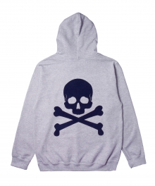 US Cotton Flocking Skull Hoody