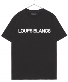 Loups Blancs Logo Shortsleeved T-Shirt (Black)