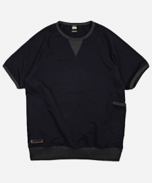 HALF SLEEVE SWEATSHIRT _ NAVY