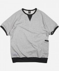 HALF SLEEVE SWEATSHIRT _ GRAY