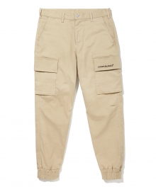 Side Pocket Jogger Pants (Beige)