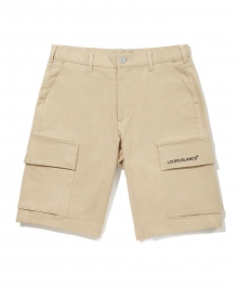 Side Pocket Shorts (Beige)