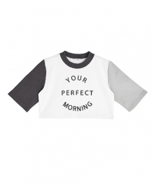 Slogan coloration crop top