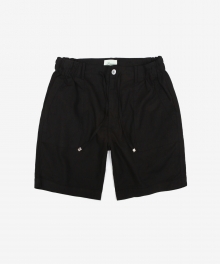 Short Linen Pants Black