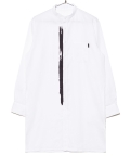 Vertical Paint Long Linen Shirt