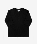 Linen Surfer 3/4 Shirt Black