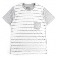 UMR 09 stripe slub pocket t-shirts_grey(남여공용)