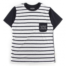 UMR 10 stripe slub pocket t-shirts_navy(남여공용)