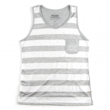 UMR 11 stripe slub pocket sleeveless_grey(남여공용)