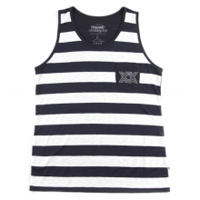 UMR 12 stripe slub pocket sleeveless_navy(남여공용)