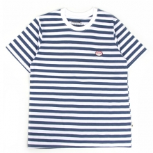 UMR 13 pixel teddy stripe t-shirts_navy(남여공용)