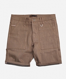 SELVEDGE FATIGUE SHORT _ CAMEL