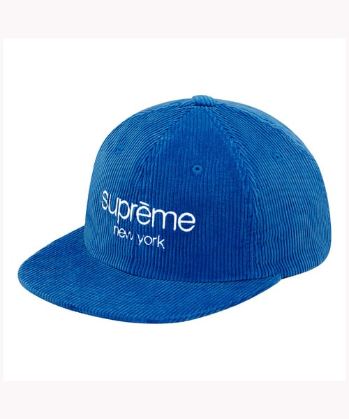 Supreme corduroy classic on sale logo 6 panel