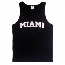 3930R HEAVY COTTON TANK MIAMI(BLACK)