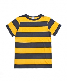 Stripe T-Shirts Navy / Yellow