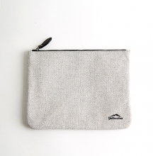 HERRINGBONE CLUTCH BAG - YS2019LG /LIGHT GRAY