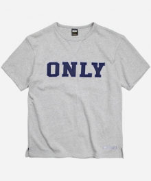 ONLY LOGO TEE _ GRAY