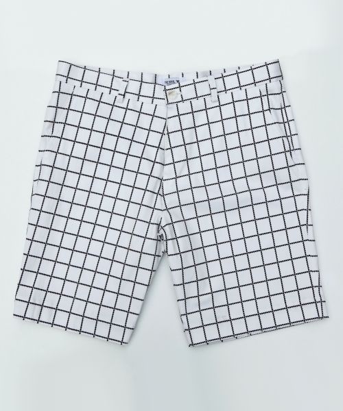 로얄위(theroyalwe) 체크 하프팬츠 화이트