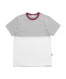 Color Divide T-Shirts Grey / White