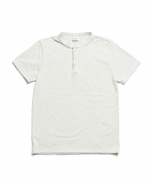 Henry Collar T-Shirts Oat Beige