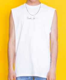 Basic Logo Sleeveless - White