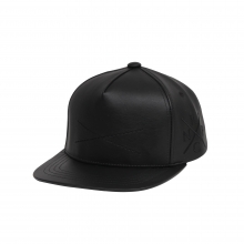 X-LEATHER SNAPBACK_BLACK