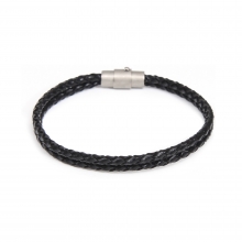 NPRC LEATHER BRACELET_BLACK