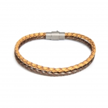 NPRC LEATHER BRACELET_GOLD