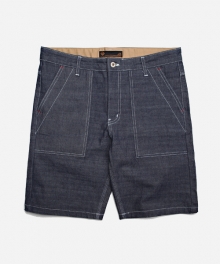 CHAMBRAY FATIGUE SHORT _ INDIGO