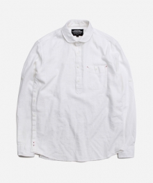 LINEN PULLOVER SHIRT 002 _ WHITE