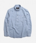 LINEN PULLOVER SHIRT 002 _ BLUE