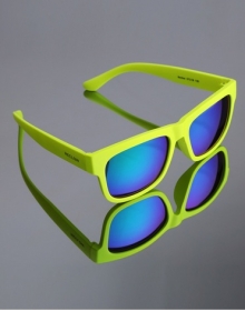 RECLOW neon mirror sunglasses green