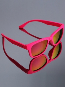 RECLOW neon mirror sunglasses pink