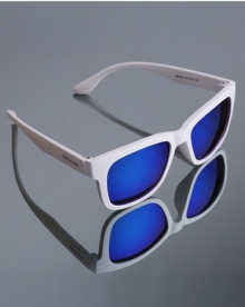 RECLOW neon mirror sunglasses white