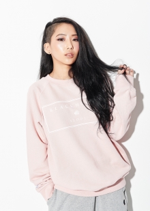 WOMENS SPRING CREWNECK SWEATSHIRTS PINK