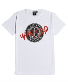 B.L.D.T WANTED 1/2 SLEEVE T-SHIRTS WHT