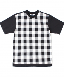 [콰이트]CHECKWOVEN TEE /White