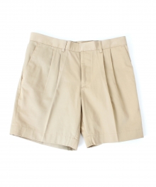 [콰이트]PIN TUCK SHORTS / BEIGE