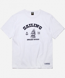 SAILING LOGO TEE _ WHITE