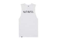 RUTHLESS GUNS MUSCLE TEE / WH