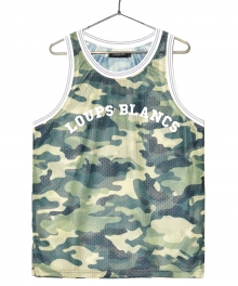 Mesh Sleeveless T-Shirt (Khaki)