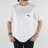 [19B5] 반팔 포켓 티셔츠 (남녀공용) - DOLPHIN WHITE