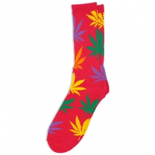 PLANTLIFE CREW SOCKS (RED/MULTI)