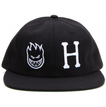 [허프] HUF X SPITFIRE 6 PANEL (BLACK) [HUFHT53012-BLK]