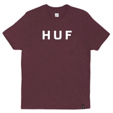 [허프] HUF ORIGINAL LOGO TEE (WINE HEATHER) [HUFTS53028-WHR]