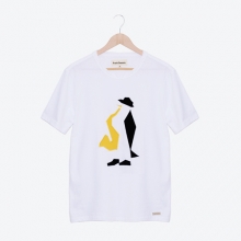 PENGUIN WITH SAXOPHONE T-SHIRT(WHITE)