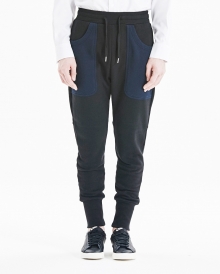 [15FW] UNALLOYED TWO-TONE SWEATPANTS (BLACK)