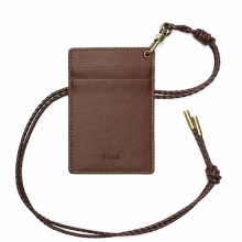 Basic card holder - brown 카드목걸이 지갑