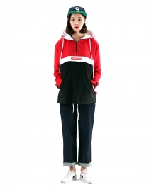 HALF ZIP-UP RED(WOMEN)